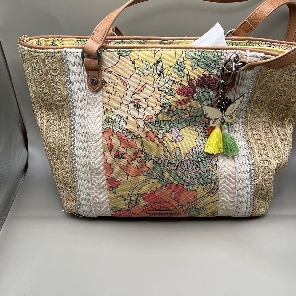 Sakroots Multicolor Floral Tote Bag